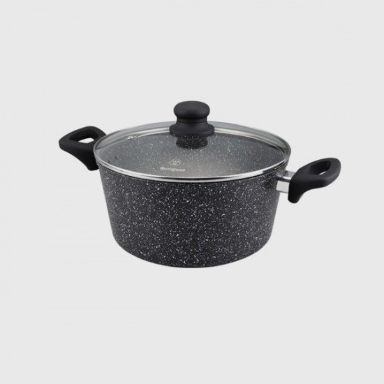 Cacerola 28 cm c/t vidrio antiadherente Marmol Westinghouse