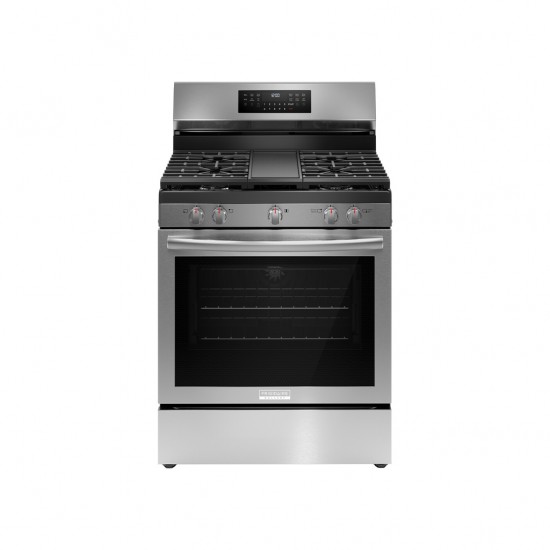 Estufa 30 Pulgadas a Gas Frigidaire Gallery GCRG3060BF Con Más De 15 Formas Para Cocinar