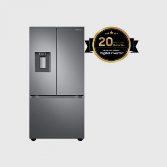 Refrigeradora 22 Pies French Door Samsung RF22A4220S9/AP Con Dispensador