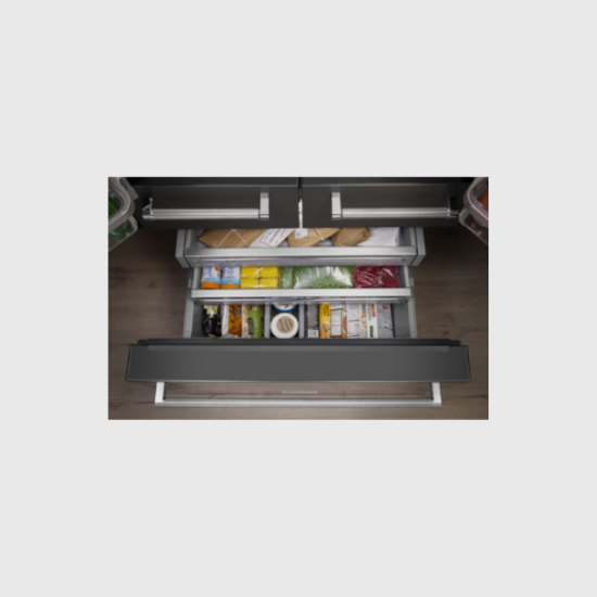 Refrigerador 25.8 Pies French Door Kitchenaid KRMF706ESS 5 Puertas, 2 Cajones