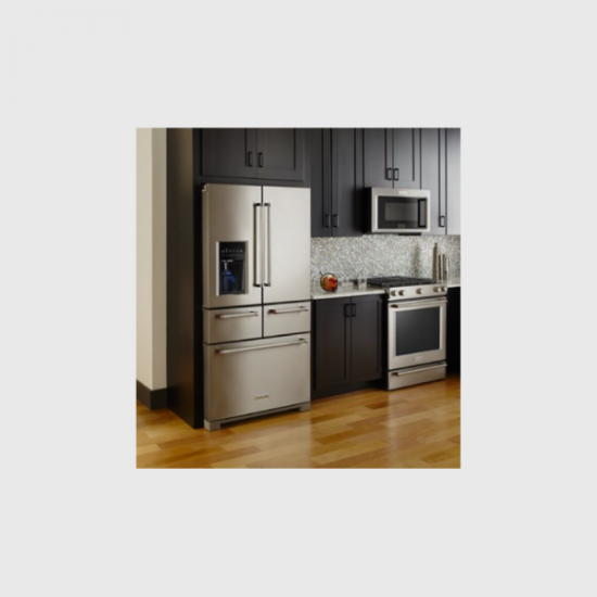 Refrigerador 25.8 Pies French Door Kitchenaid KRMF706ESS 5 Puertas, 2 Cajones