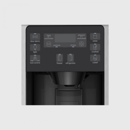 Refrigeradora 26 Pies Side By Side General Electric GNM26AEKFSS