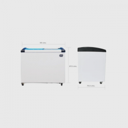 Congelador 10 Pies GRS GS260XY Tapa de Vidrio 