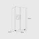 Refrigeradora 19 Pies Side By Side Haier HSM541HMNSS0