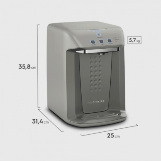 Dispensador y Purificador Frigidaire FBWCU0MBUVG con Sistema de Enfriamiento Eléctrico y Presurizador Interno Gris