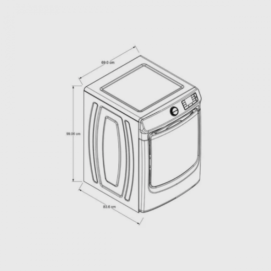 Secadora a Gas22 Kg Maytag 7MMGD6630HC Extra Power