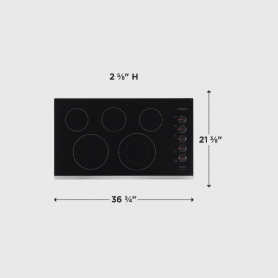 Cooktop 36 Pulgadas Eléctrico Frigidaire FFEC3625US Cooktop 36 Pulgadas Eléctrico Frigidaire FFEC3625US