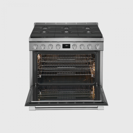 Estufa 36 Pulgadas Dual-Fuel Frigidaire Professional PCFD3670AF Estufa 36 Pulgadas Dual-Fuel Frigidaire Professional PCFD3670AF