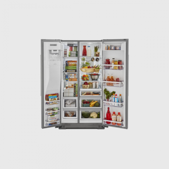 Refrigeradora 24.8 Pies Side By Side KitchenAid KRSF705HPS Dispensador de Agua y Hielo