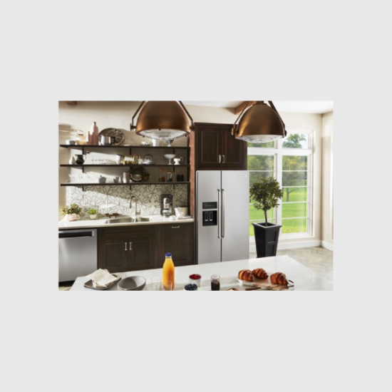 Refrigeradora 24.8 Pies Side By Side KitchenAid KRSF705HPS Dispensador de Agua y Hielo