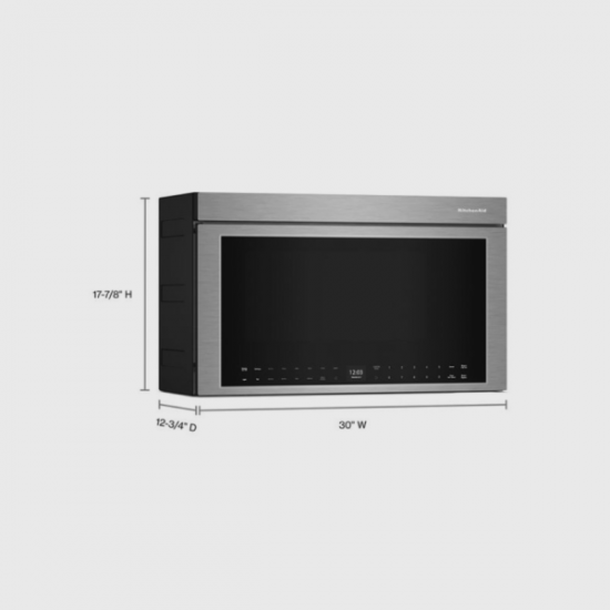 Microondas Extractor 30 Pulgadas KMMF530PPS KitchenAid, Multifunción