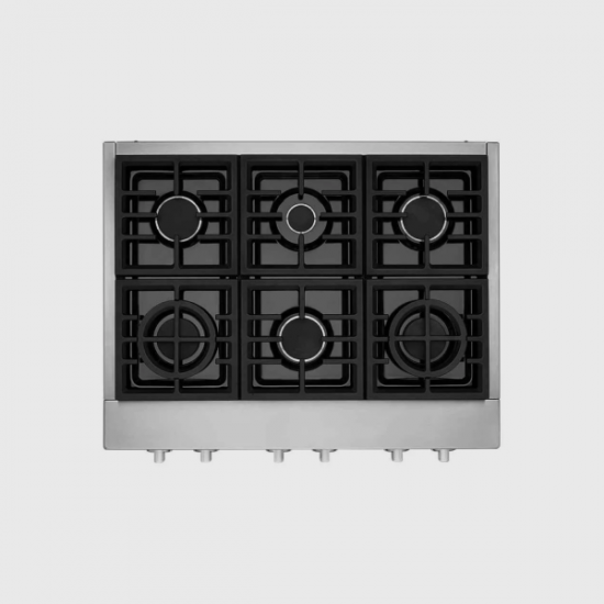 Cooktop 36 Pulgadas a Gas KCGC506JSS KitchenAid, Acero Inoxidable