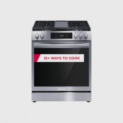 Estufa a Gas 30 Pulgadas Frigidaire Gallery GCFG3060BF Con Más de 15 Formas de Cocinar Estufa a Gas 30 Pulgadas Frigidaire Gallery GCFG3060BF Con Más de 15 Formas de Cocinar