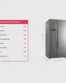Refrigeradora Side By Side De 18' Cúbicos Frigidaire
